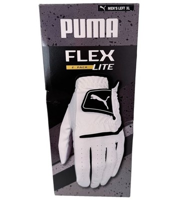 Puma Flex Lite Herren Weiß Golfhandschuhe Linkshand Größe XL - X2 NEU