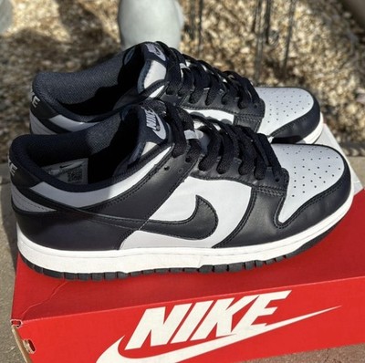 Nike Dunk Low Wolf Grey/ Dark Obsidian Low Top Athletic Sneakers  Casual