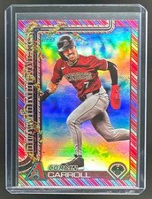 Corbin Carroll 2025 Topps Holiday #H158 Variation Short Prints Red SP /10