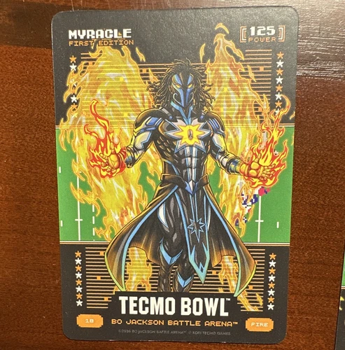 2026 Bo Jackson Battle Arena Tecmo Bowl Fire #18 Myracle - Jahmyr Gibbs