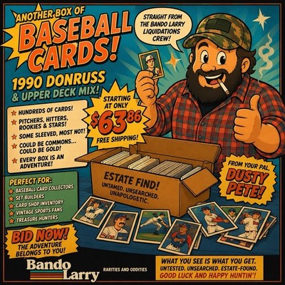 1990 Donruss Baseball Card Lot Box Collection w/ Upper Deck Estate Find 338s