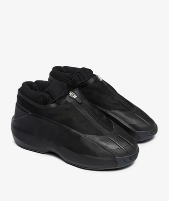 Adidas Originals Verrückt Iiinfinity Triple Schwarz Basketball Turnschuhe UK9