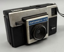 Vintage Kodak Instamatic X-15 126 Film Camera Made in USA Untested w/ Strap