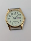 Vtg NEW OLD STOCK Lorus Gold Tone Quartz Watch 37mm Lume Dial Men's V533-0A00