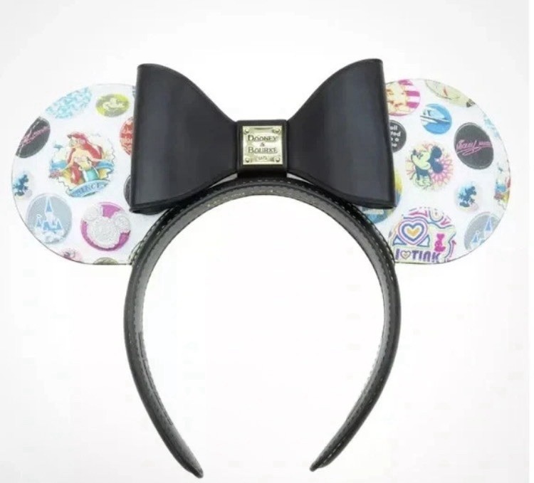NWT Dooney & Bourke Black Disney Character Minnie Headband Mickey and Minnie Mouse Main Street Ear Headband by Dooney  main image 3
