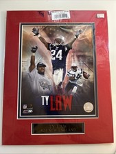 N.E. Patriots Framable Photo 14”x17” Ty Law Topshelf