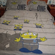 Toy Story ALIEN / Rex & Alien Double sided Duvet Cover & 2 Pillowcases