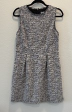 NEW Anne Taylor Loft Multi colored Tweed Sleeveless Dress Size 8 Business Casual