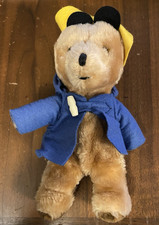 PADDINGTON BEAR, eden toys from korea 1975 rare and vintage 7" high