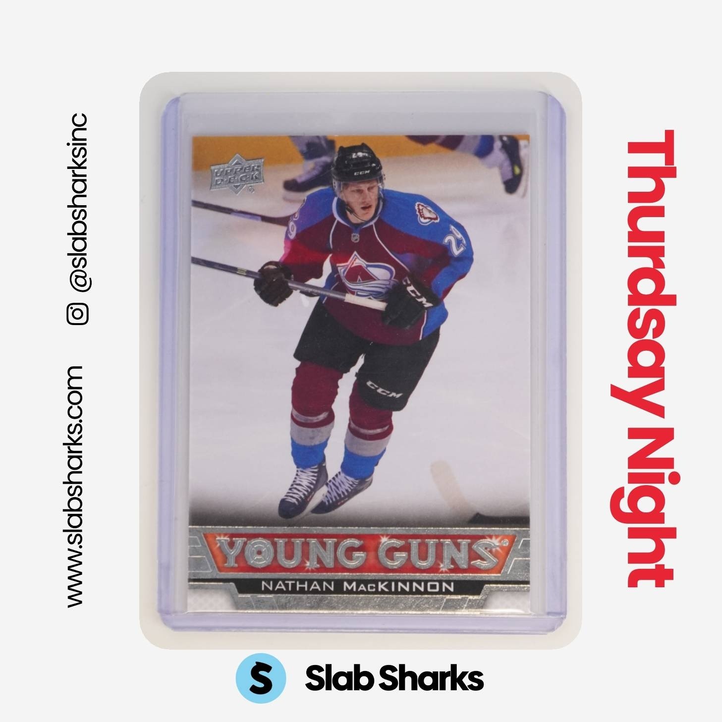 2013 UPPER DECK #238 NATHAN MACKINNON YOUNG GUNS RC ROOKIE