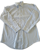 Brooks Brothers Mens Non Iron Slim Fit Blue Long Sleeve Dress Shirt Sz 16-34