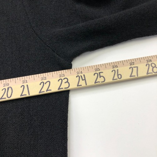 Peru Unlimited Baby Alpaca Wool Large Black Pullover V-Neck Sweater PLS READ - Picture 6 of 12