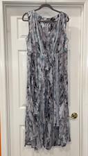 Simply Vera Vera Wang Hi-Lo Maxi Dress Size XL Flowy Lined Soft Dressy Summer
