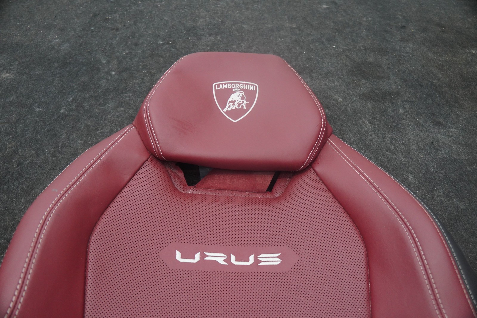 Front Left Driver Seat Upper Top Back Rest Cover Trim Leather Lamborghini Urus