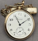 Waltham Antique Vintage Pocket Watch Gold Filled Elgin Illinois NOT-Running