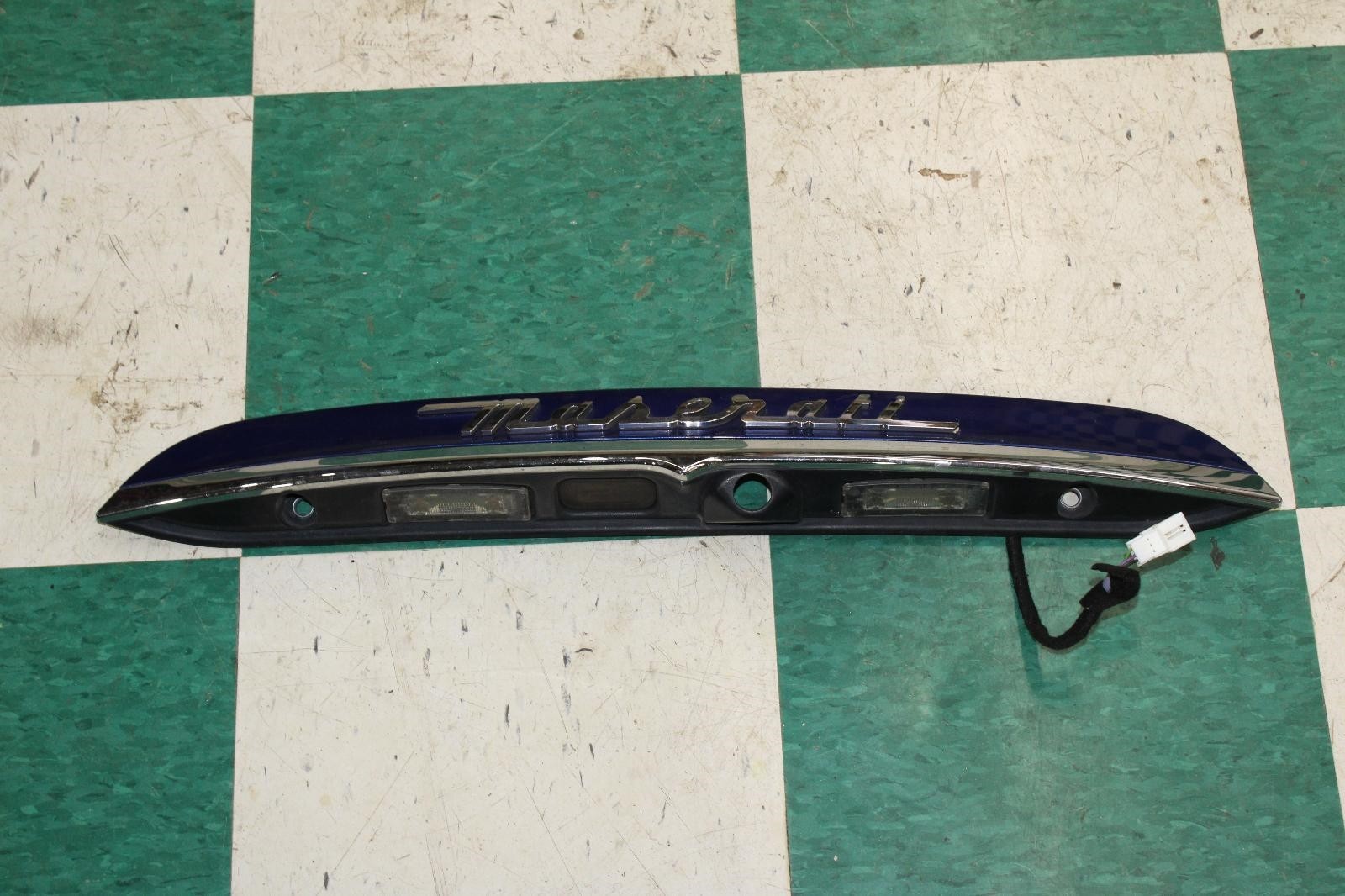 14-17 Ghibli Rear Trunk Latch Lidgate Camera Trim Panel W/O Camera Factory OEM
