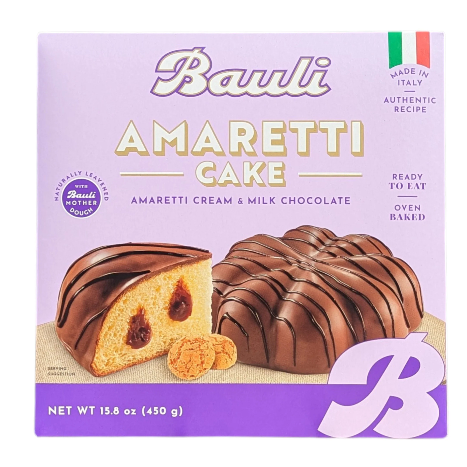 Bauli Amaretti Cake with Amaretti Cream & Milk Chocolate 450g