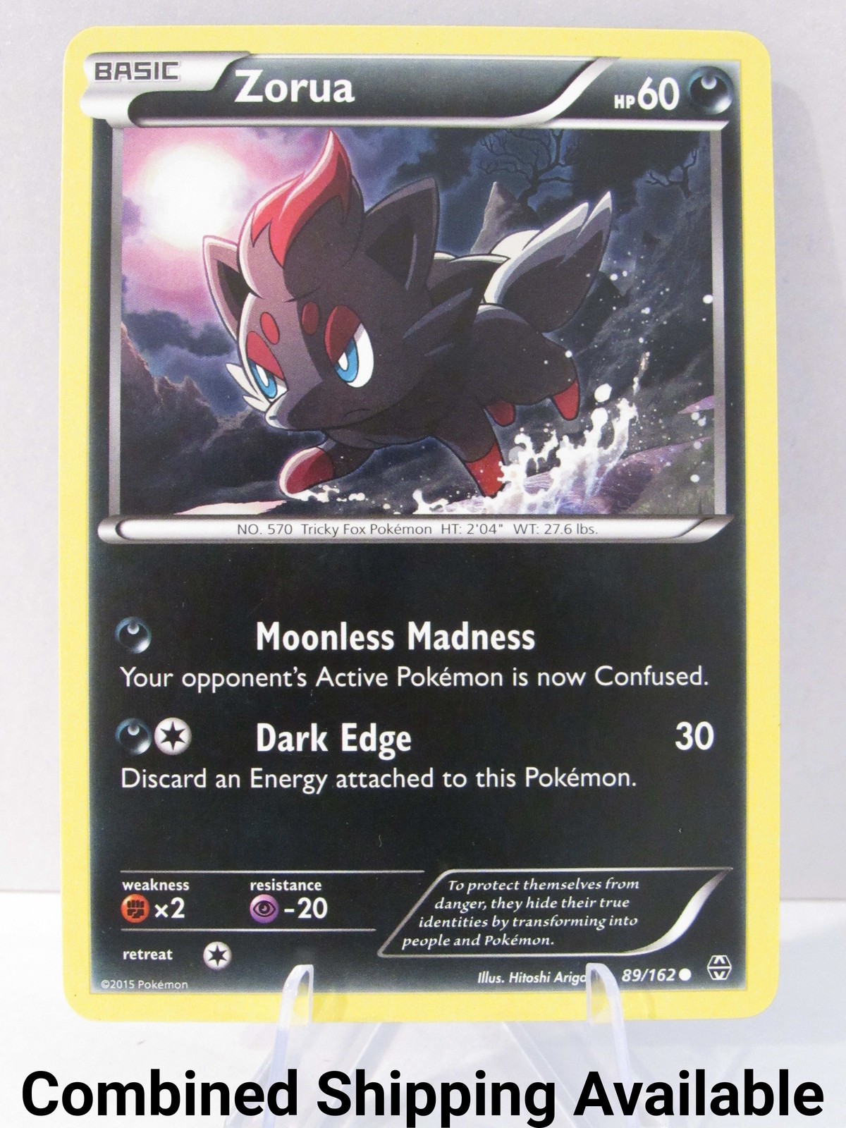 Zorua (89) 89/162 XY - BREAKthrough NM English 17577