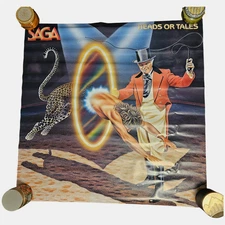 Saga Heads Or Tales Album Promo Poster Large Display 36x36 Vintage 1983 CBS Inc
