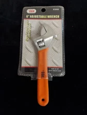 Illinois Industrial Tool 6” Adjustable Wrench Orange Cushion Grip New