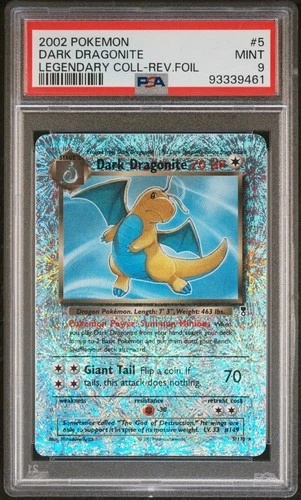 Pokemon Dark Dragonite Legendary Reverse Holo Rare #5 PSA 9 Mint