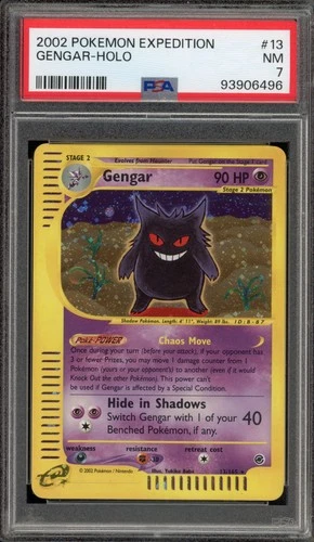 Pokemon Gengar Expedition Holo Rare #13 PSA 7