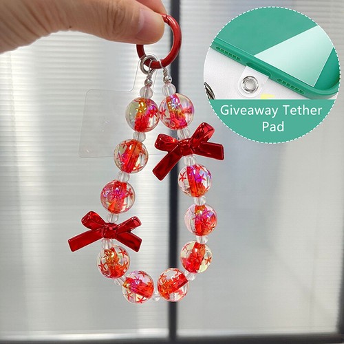 Phone Anti-lost Lanyard Color Plating Bead Phone Chain For IPhone Xiaomi Samsung - Zdjęcie 15 z 15