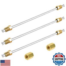 MuHize 10 Inches Heavy Duty Brake Lines - 3/16 Zinc-coated Tubing with Double