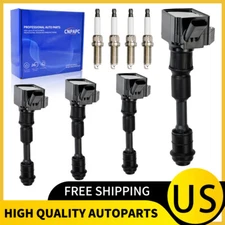 4PCS Ignition Coil Iridium Spark Plug for Volvo S60 V60 V90 XC60 XC90 2.0L UF756