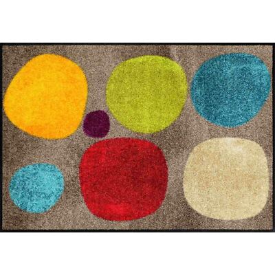 Salonloewe Fußmatte waschbar Broken Dots Colourful 50x75 cm Schmutzfangmatte