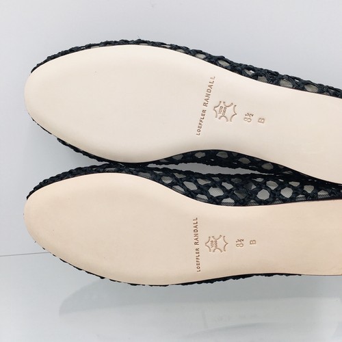 Loeffler Randall Leonie Negro Crochet Ballet Plano Mujer Talla 8.5 M - Imagen 11 de 13