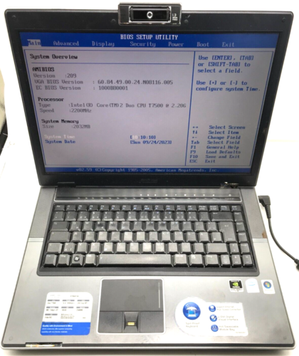 Ordinateur portable/ordinateur portable ASUS V1S * SANS RAM ni disque dur * pour pièce de rechange DÉFECTUEUX #N325 - Photo 1/6
