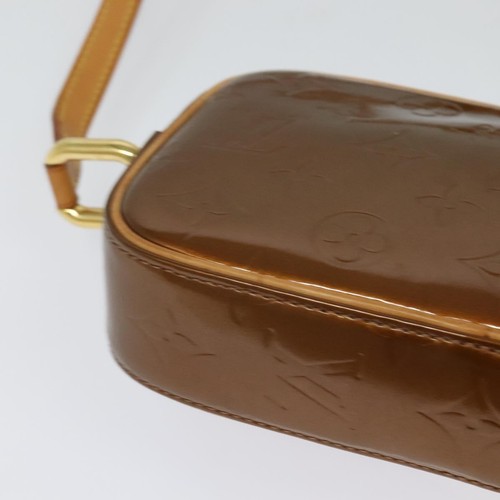 LOUIS VUITTON Monogram Vernis Christy MM Shoulder Bag Bronze M91109 Auth KD488 - Imagen 16 de 22