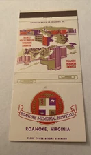 Vintage Matchbook Cover Matchcover Hoanoke Memorial Hospital Roanoke VA