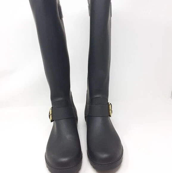 Steve madden black 2025 rain boots