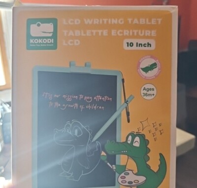 KOKODI LCD 10'' COLORFUL TODDLER BOY/GIRLS  WRITING DRAWING TABLET - BRAND NEW