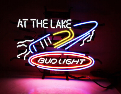 Party At The Lake Bvd Neon Sign 24''x20''  Beer Bar Man Cave Wall Decor Artwork