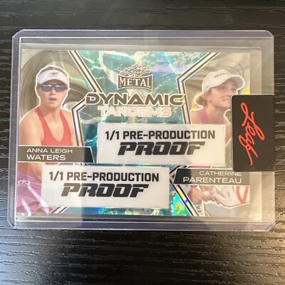 2024 Leaf Metal Pre-Production Proof 1/1 Anna Leigh Waters Catherine Parenteau