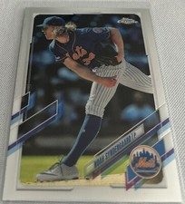 2021 Topps Chrome Baseball Noah Syndergaard New York Mets base card #35