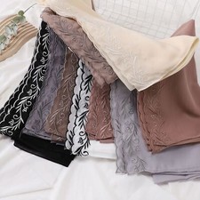 Chiffon Long Scarf Women Muslim Hijab Head Wrap Shawl Islamic Headscarf Stole