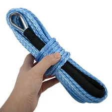 1/4"x50 10000LBS Synthetic Winch Rope Line Recovery Cable 4WD ATV For Jeep Guard