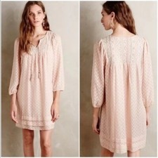 NWT Anthropologie One September Anwen Peasant Dress Size M