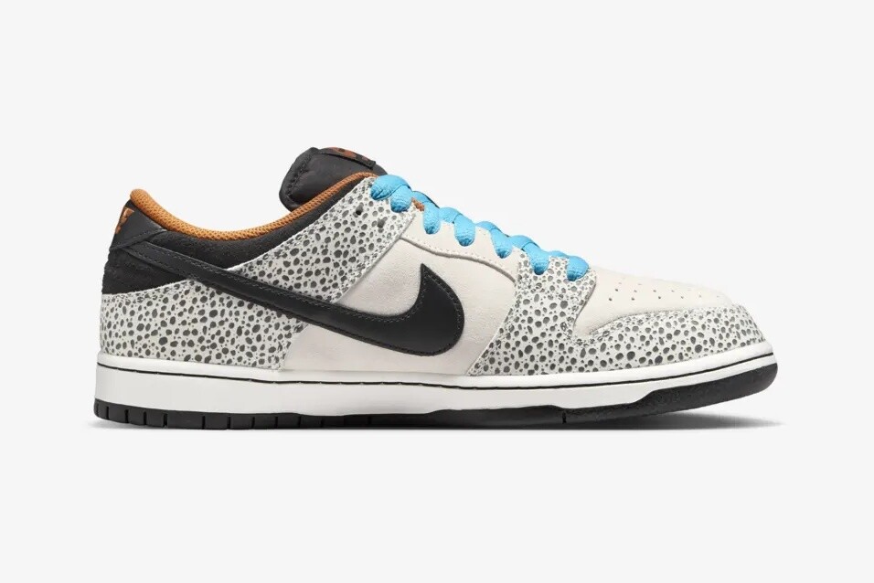 FZ1233-002 Nike SB Dunk Low Pro Electric Safari Phantom and Black (Men's)