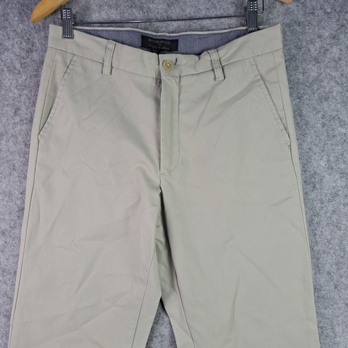 Banana Republic Pants Mens 30x30 Beige Chino Relaxed Fit Dawson Khaki 5587 - Picture 11 of 14
