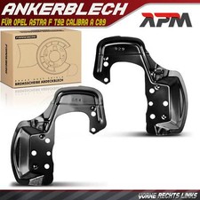 2x Spritzblech Bremsscheibe Vorderachse für Opel Astra F T92 Calibra A C89