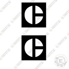 Fits Caterpillar Vintage "C" Decals Set of 2 Equipment Decals 1970's