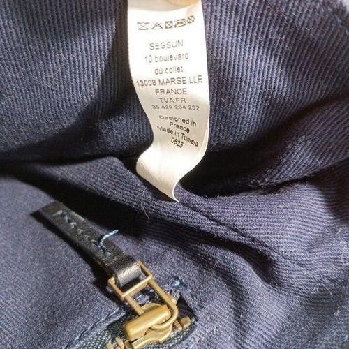 Sessùn Shoulder Crossbody Bag Leather Dark Navy Black w/Dust Bag USED Good Cond! - Picture 13 of 17