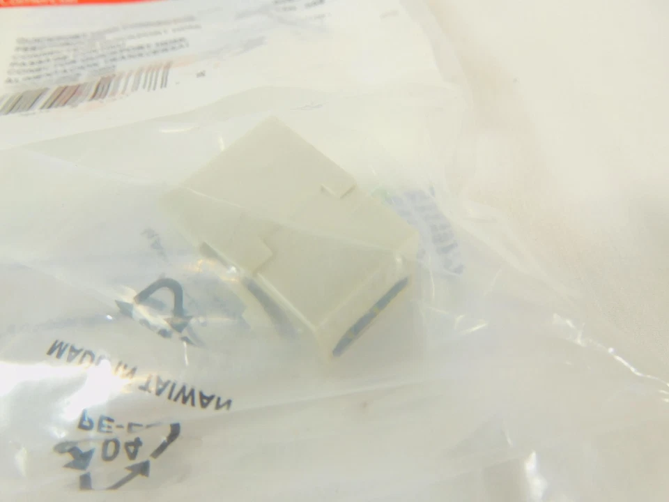 40834-T HDMI Feedthrough Leviton QUICKPORT Connector, Light Almond Housing - Image 3 of 4