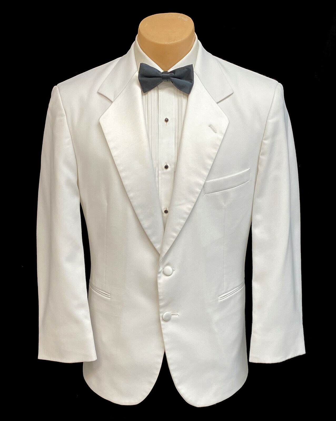 Men's Jean Yves White Tuxedo Jacket Wedding Groom… - image 1