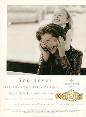Patek Philippe Ladies Neptune Advertisement Watch 1 Page 1997 Original